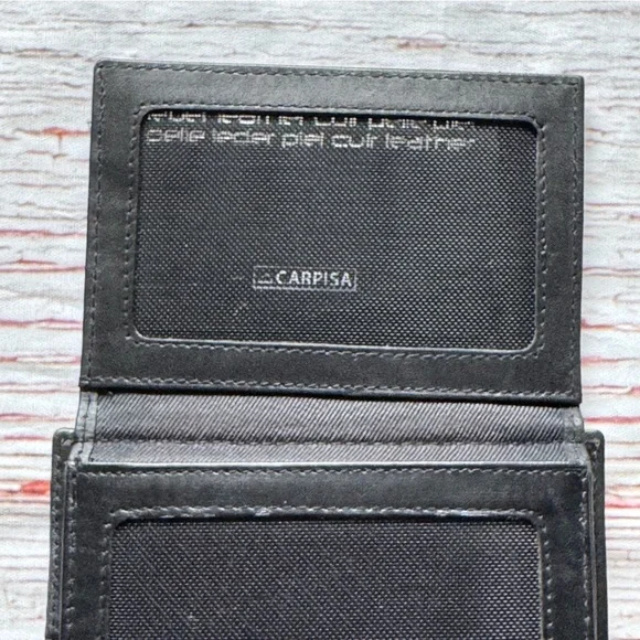 NIB Carpisa Torfino Go Wallet in Black Leather